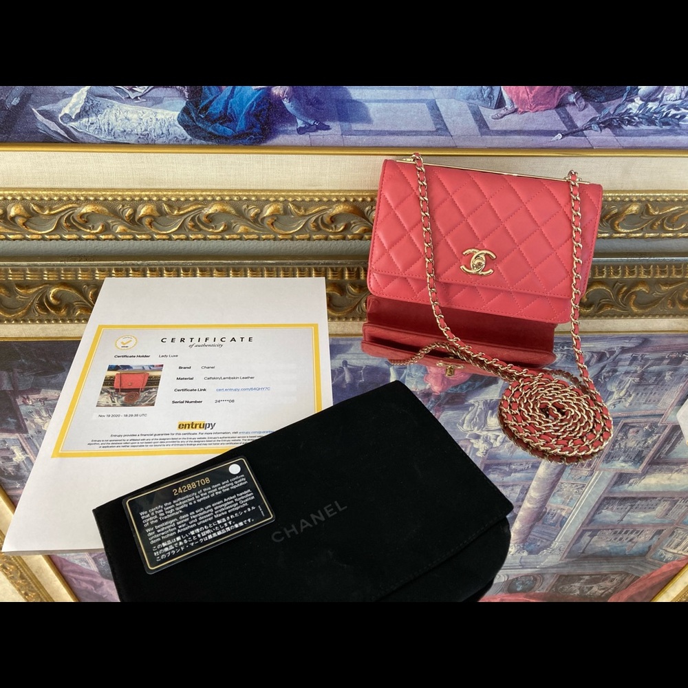Chanel Trendy CC WOC Wallet on Chain Pink Gold